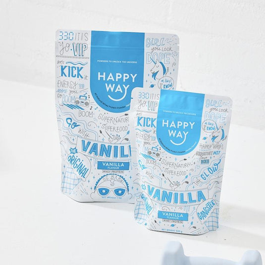 Happy Way Vanilla Whey Protein Powder 1kg