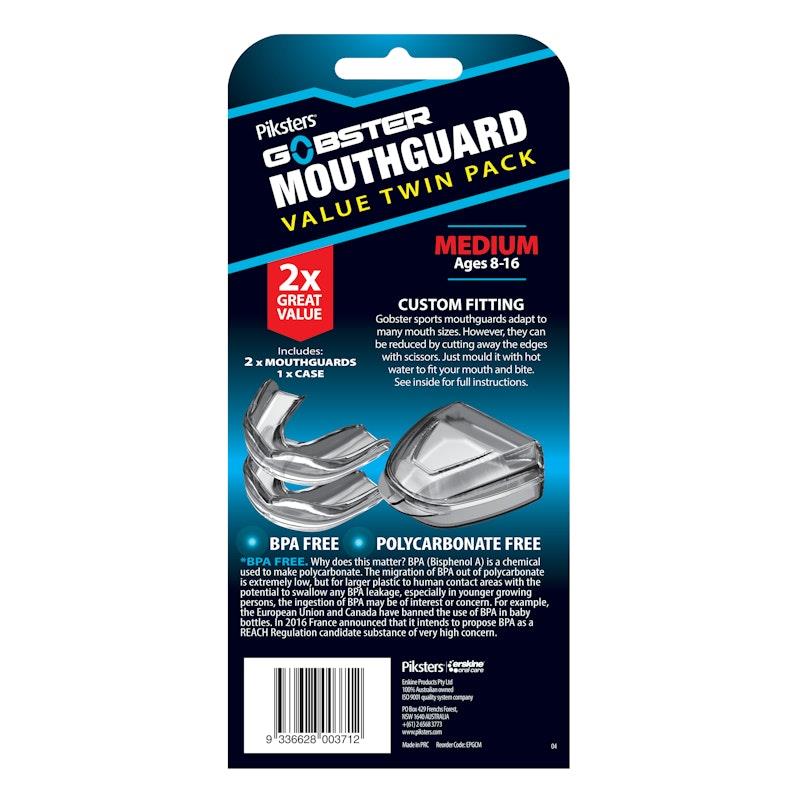 Load image into Gallery viewer, Piksters Gobster Mouthguard (with case) Medium 2pk
