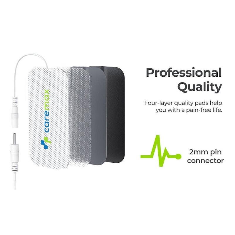Load image into Gallery viewer, Caremax Premium Cloth Long Life Electrode Pads (XXXL Size) - 15cm x 10cm for (Pin Connector) 2Pack
