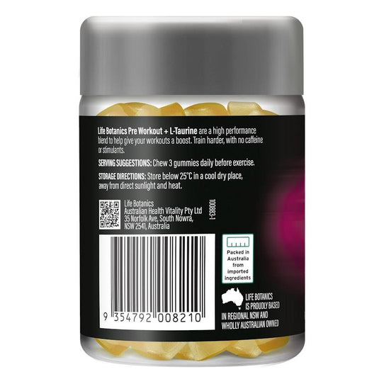 Life Botanics PreWorkout Gummies 3x40 Pack