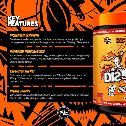 Faction Labs Disorder Original - 50 serves Orange Firm