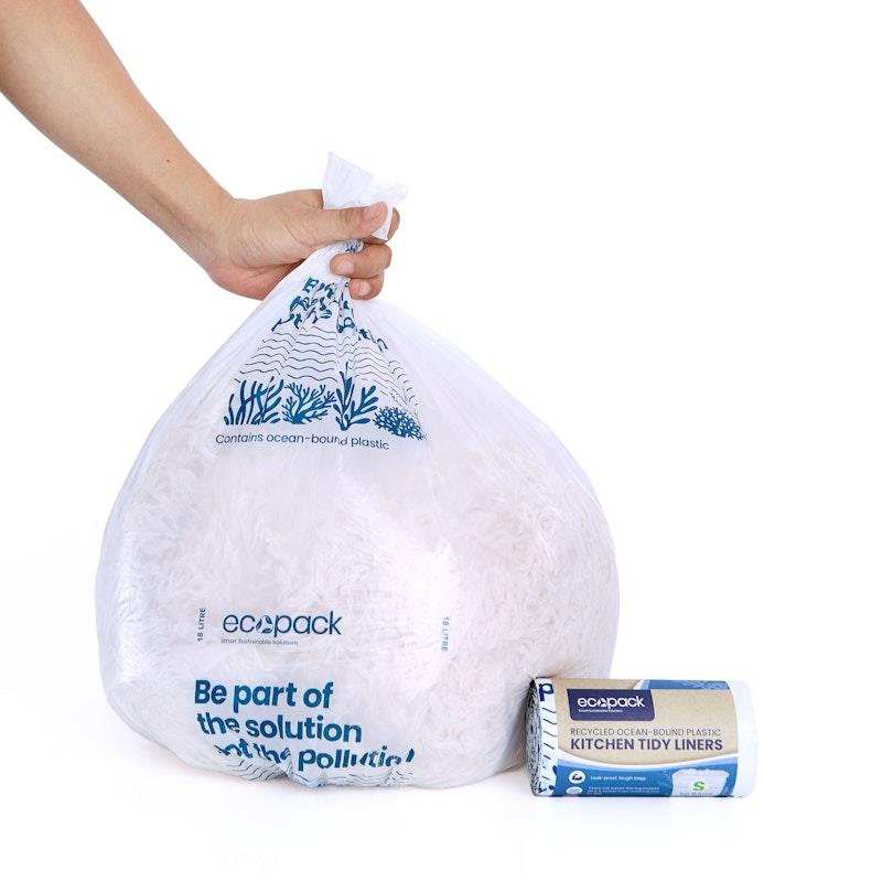 Load image into Gallery viewer, Ecopack 18L Recycled Plastic Bags Small Bundle 4 Rolls/200 Bags
