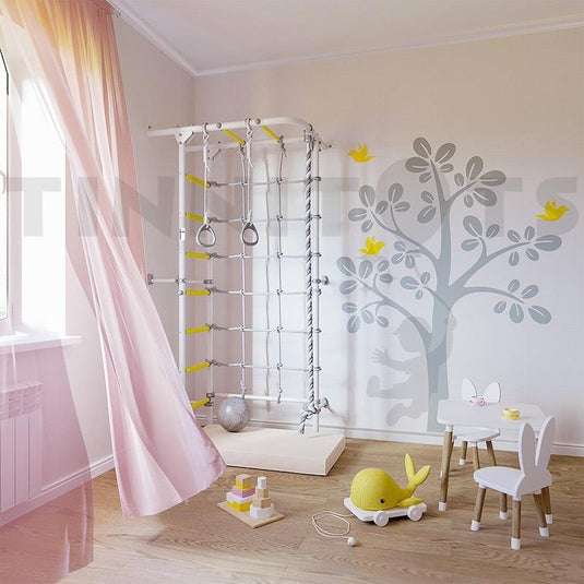 Tinnitots Swedish Corner Wallbars - S4 White Yellow