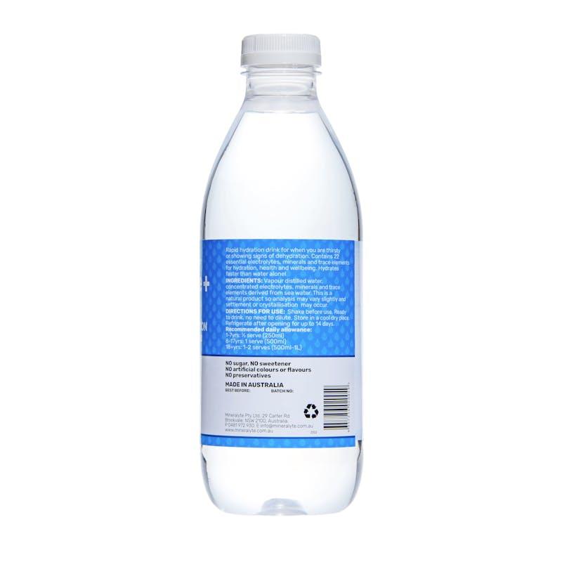 Load image into Gallery viewer, Mineralyte Hydrate+ Ready to Drink Unflavoured 1Litre 4Pack
