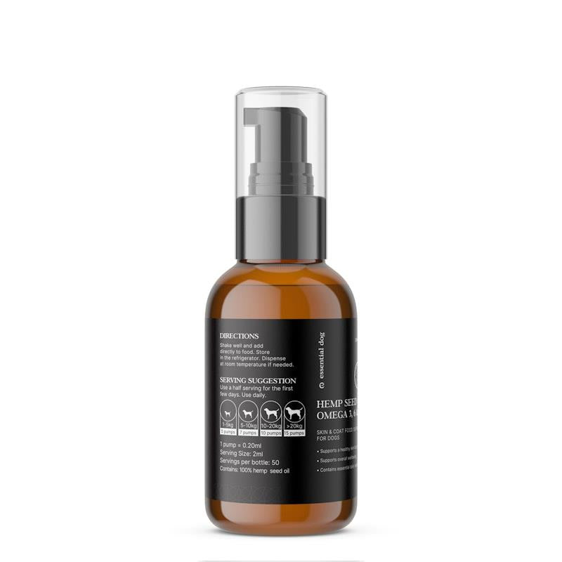 Load image into Gallery viewer, Essential Dog100% Raw Hemp Seed Oil for Dogs 4x100ml
