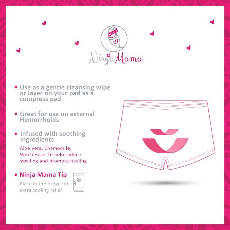 Load image into Gallery viewer, Ninja Mama Postpartum Recovery Wipes (45 Wipes) 1Pack
