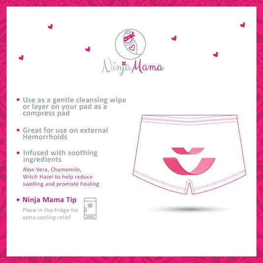 Ninja Mama Postpartum Recovery Wipes (45 Wipes) 1Pack