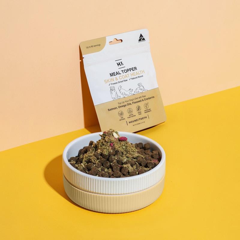 Load image into Gallery viewer, HOUNDZTOOTH Skin &amp; Coat Health Raw Boost Meal Topper for Dogs 60g
