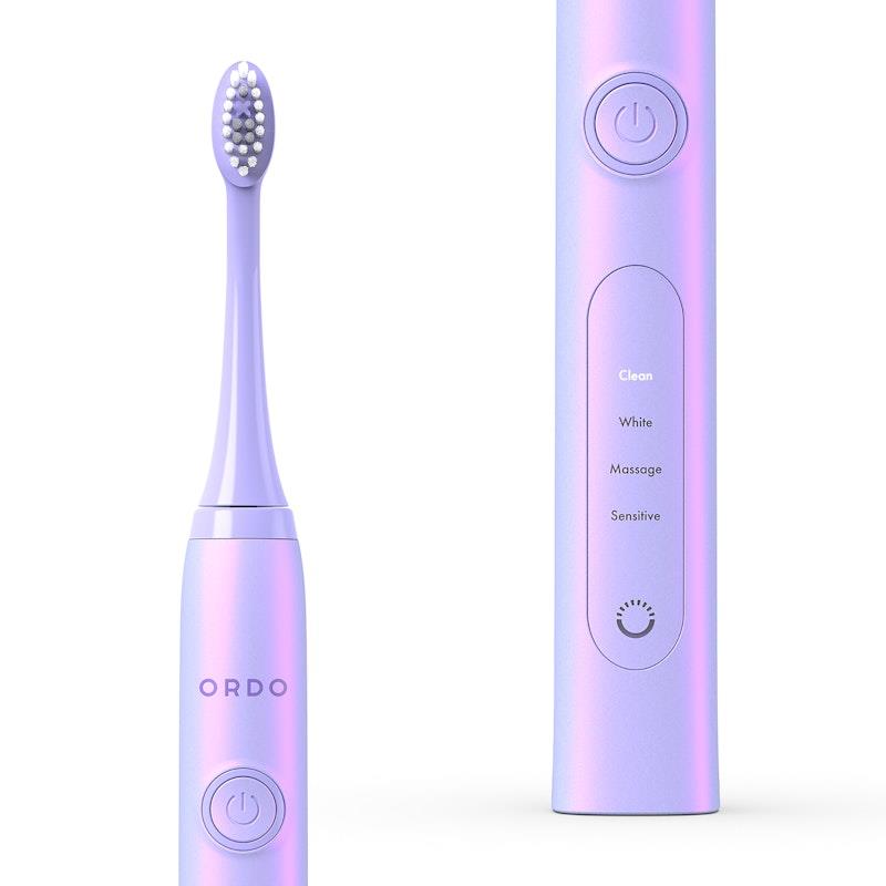 Load image into Gallery viewer, ORDO Sonic+ Toothbrush &amp; 2x Brush Head Bundle Pearl Violet
