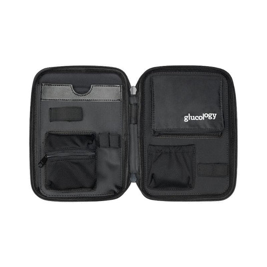 Glucology Travel Classic Case for Blood Glucose Monitors and Insulin Pens Pink