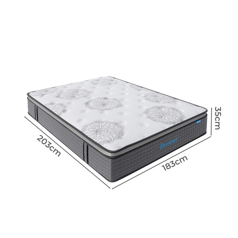 Load image into Gallery viewer, DreamZ Spring Mattress Bed Pocket Egg Crate Foam Medium Firm King
