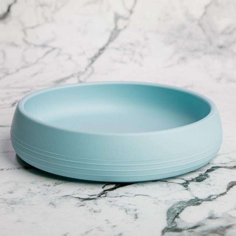 Load image into Gallery viewer, Starting Solids Australia Suckie Scoop Plate Blue Lemonade
