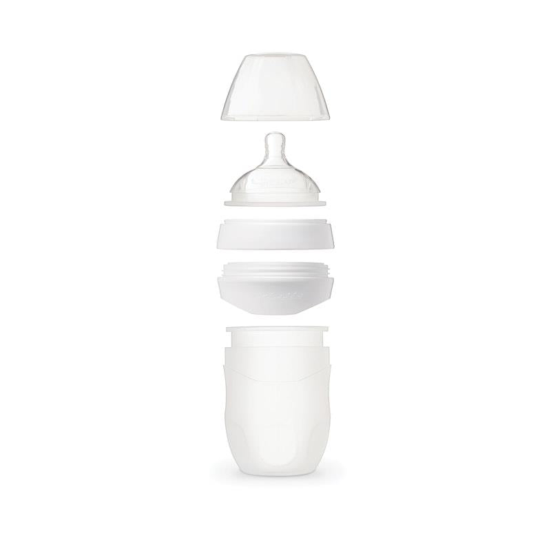 Load image into Gallery viewer, Tiny Twinkle - Silicone Baby Bottle - White 240ml

