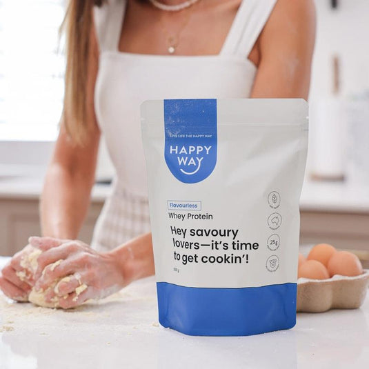 Happy Way Flavourless Whey Protein Powder 500g