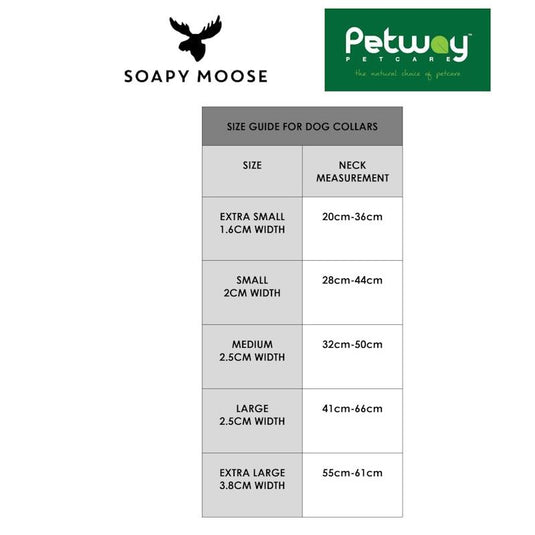 Soapy Moose Extra Small Dog Collar, Lead  & Poop Bag Pack
