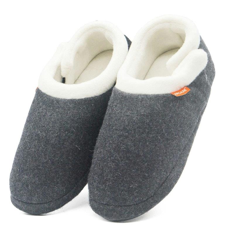 Load image into Gallery viewer, Archline Slippers Closed Back Arch Support Comfort Grey Marl Size 44
