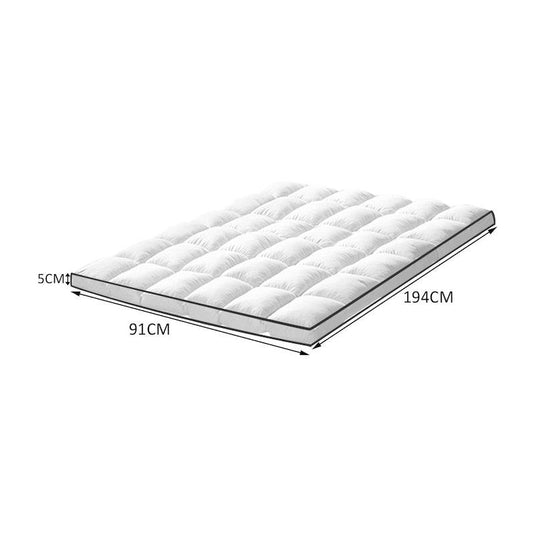 DreamZ Bedding Luxury Pillowtop Mattress Topper Mat Pad Protector Cover Single Size