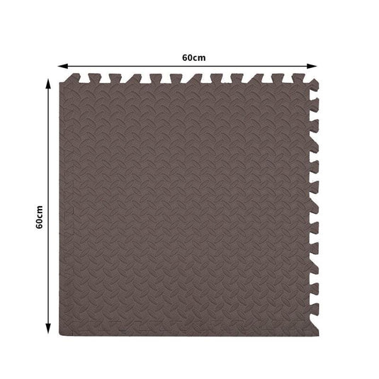 BoPeep EVA Foam Kids Play Mat Floor Baby Crawling Interlocking Waterproof Coffee 4Pack