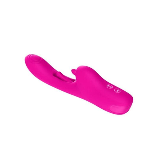 Luv Inc Tapping Tongue Rabbit Vibrator - Pink 1Piece