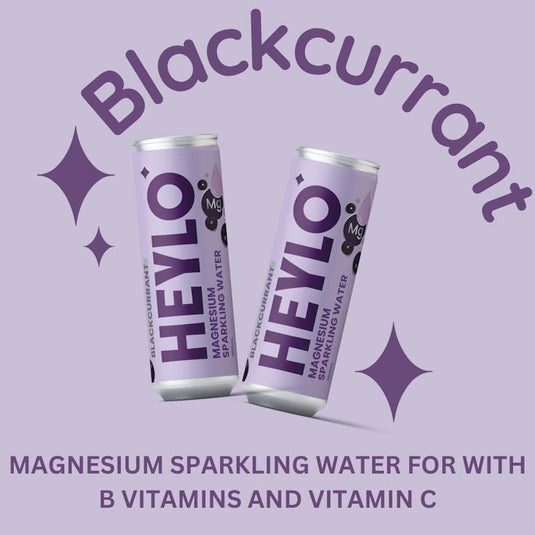 Heylo Magnesium Sparkling Water - Focus - Blackcurrant 24x300ml