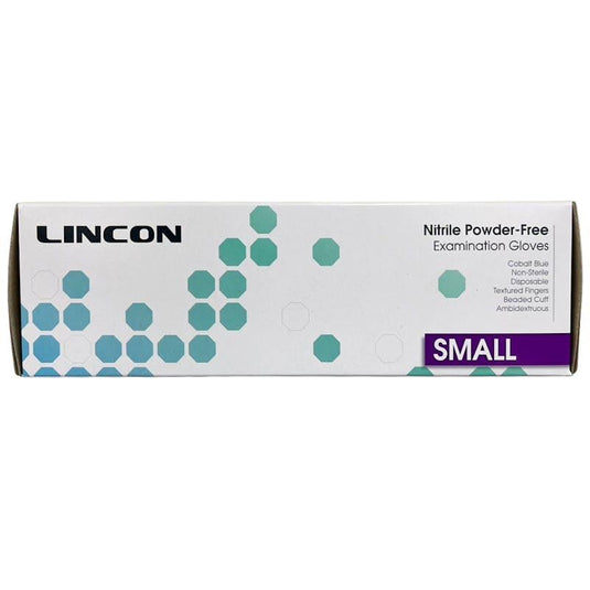 Lincon Nitrile Examination Gloves ASTM Powder Free Small 200 Pieces/Box