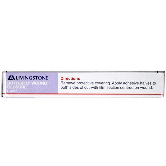 Livingstone Butterfly Wound Closure with Non-stick Centre Sterile 46 x 10mm 10Pack