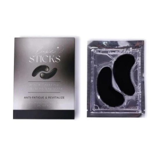 LuxeSticks Black Caffeine Collagen Eye Mask 5PC Per Pack