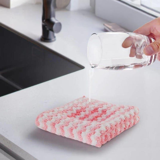 Living Today Super Absorbent Reusable Microfibre Cleaning Cloths 30 x 30 cm 10Pack