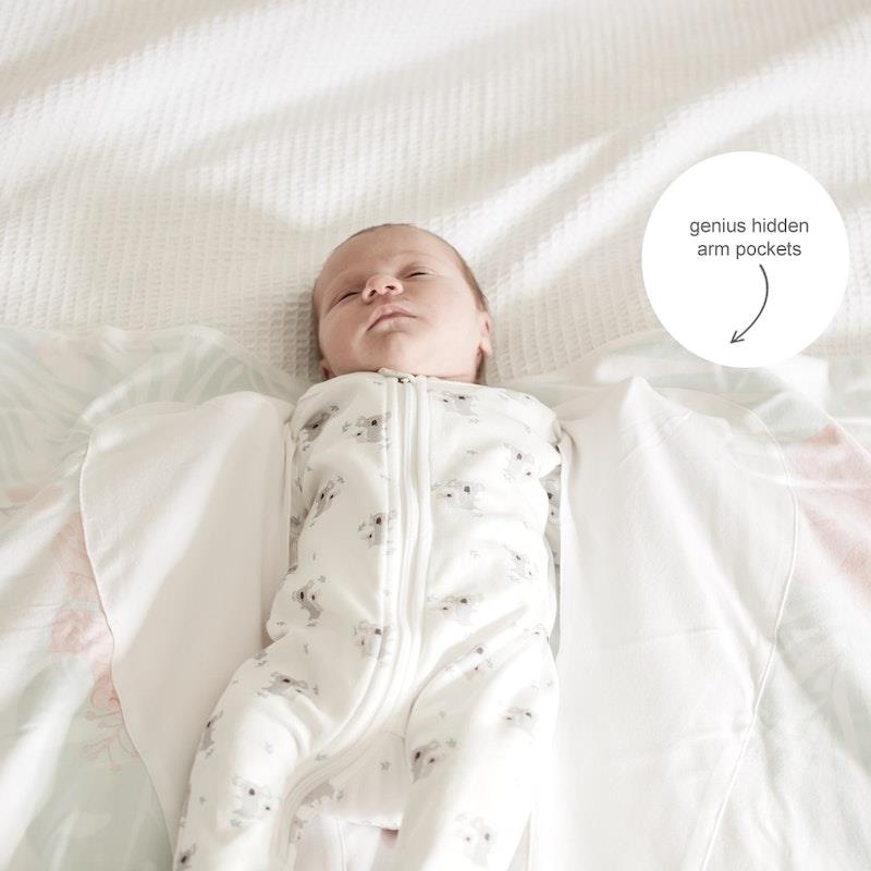 Load image into Gallery viewer, Baby Loves Sleep Koala Hugs Newborn Swaddle Wrap - Some Bunny Loves You One Size
