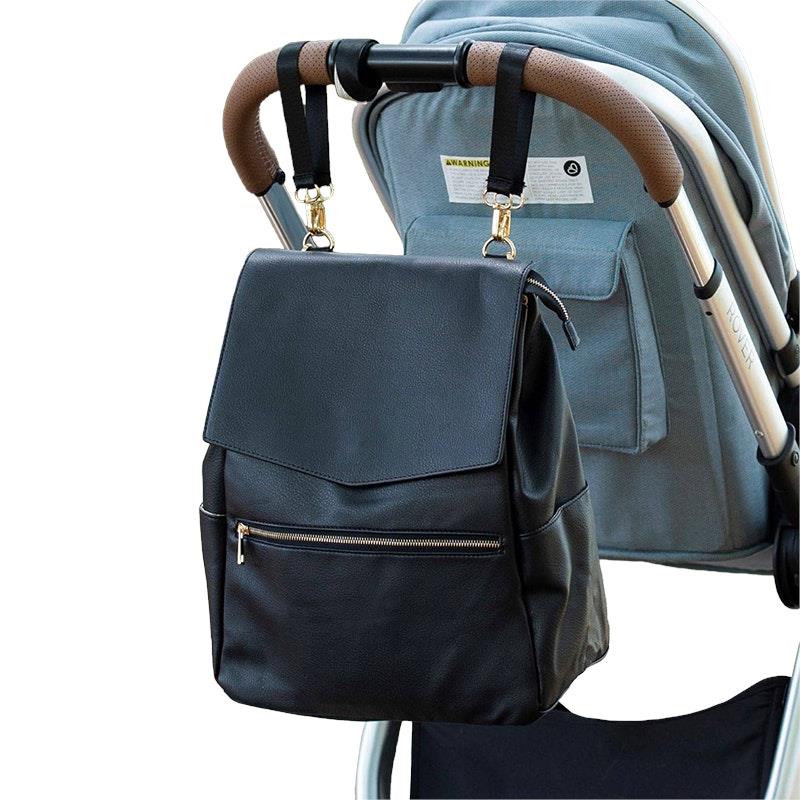 Load image into Gallery viewer, Hannah &amp; Henry Classic Nappy Bag Backpack Black
