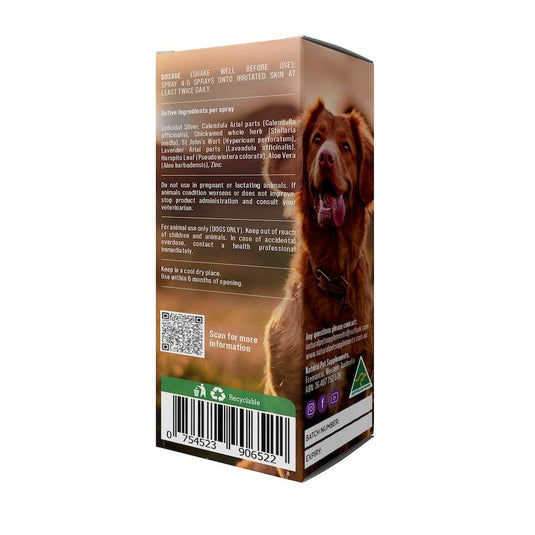 Natural Pet Supplements Skin Soothing Spray for Dogs 100ml