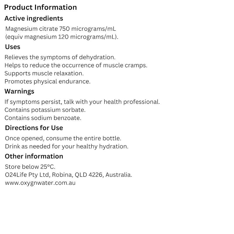 Load image into Gallery viewer, Oxygn Active Body + Nano Water 500mL 12 Pack

