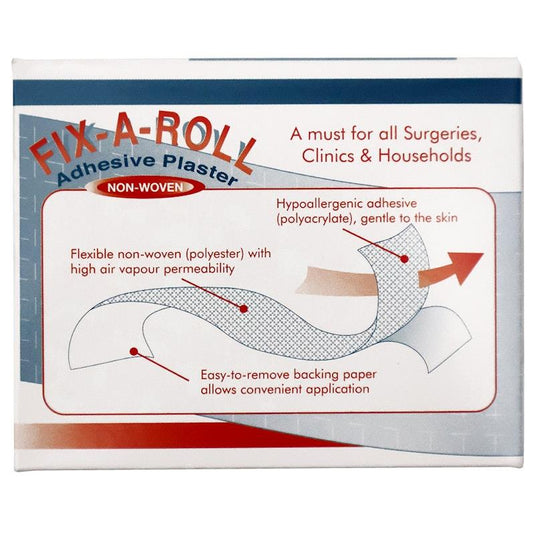 Fix-A-Roll Adhesive Dressing Fixation Retention Tape Plaster 10cm x 10m Pack