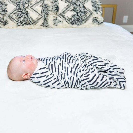 Tiny Twinkle Kaffle® Swaddle Blanket Ink Strokes