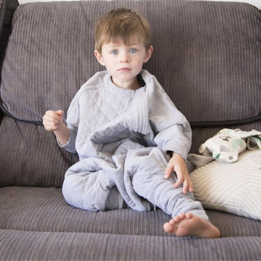 Baby Loves Sleep - 2.5 TOG Winter - Cozy Toddler Suit Warm with legs - Cool Grey 1-3 Years