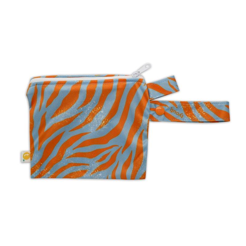 Load image into Gallery viewer, tyoub Adjustable Reusable Swim Nappy and Wet Bag - Tiger Blue Orange One Size
