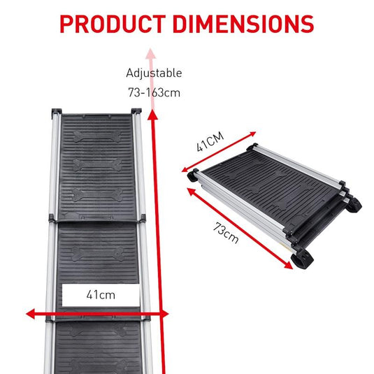 Furtastic Heavy-Duty Aluminium Telescopic Pet Ramp 1Piece