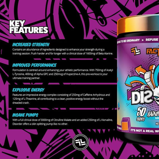 Faction Labs Disorder Original - 50 serves Rainbow Warrior