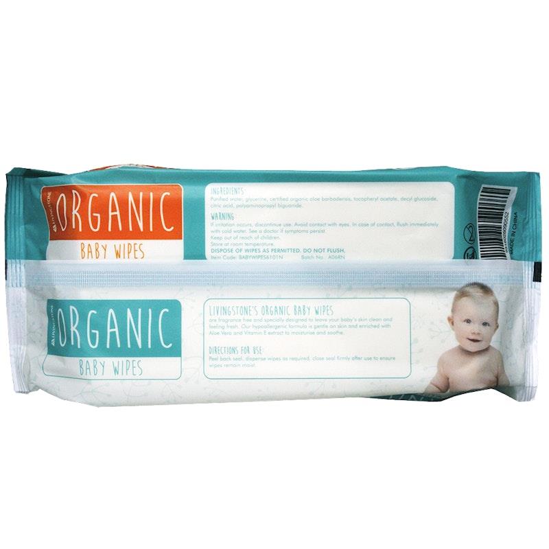 Load image into Gallery viewer, Livingstone Unscented Alcohol Free Baby Wipes 80 Wipes Pack
