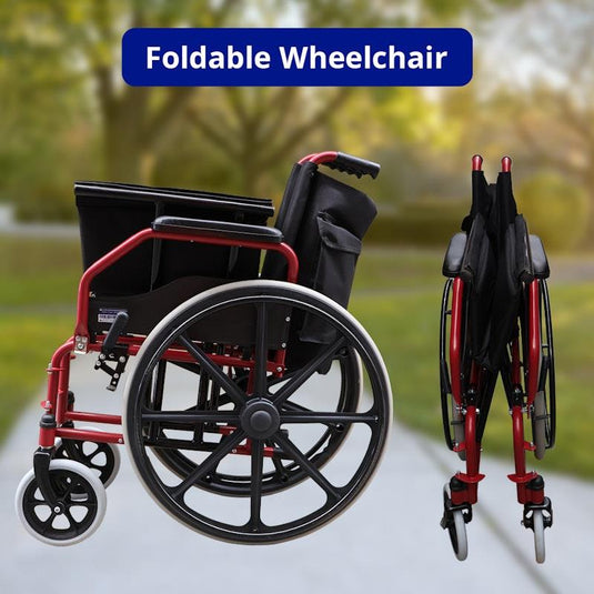 Livingstone Wheelchair Heavy Duty Seat Width 51cm Red Each
