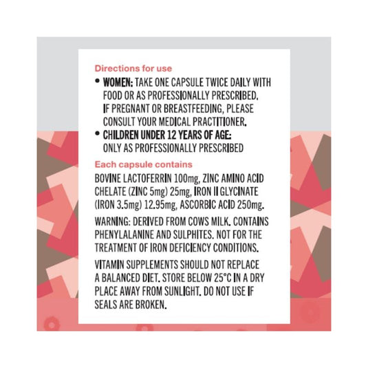 Happi Women’s Daily Iron+ Lactoferrin 60 Capsules