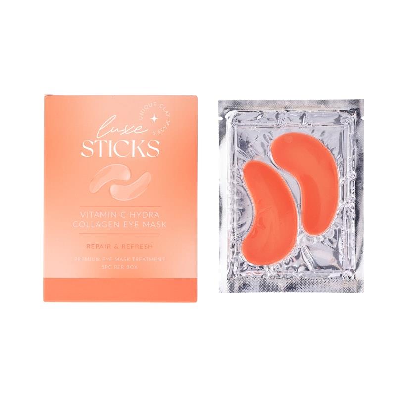 Load image into Gallery viewer, LuxeSticks Vitamin C Hydra Collagen Eye Mask 5PC Per Pack
