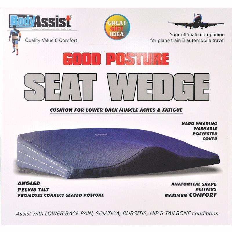 Load image into Gallery viewer, BodyAssist Deluxe Seat Wedge Cushion &amp; Large Hot/Cold Gel Pack One Size
