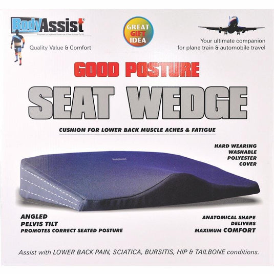 BodyAssist Deluxe Seat Wedge Cushion & Large Hot/Cold Gel Pack One Size