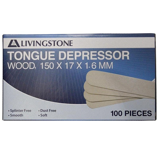 Livingstone Wooden Tongue Depressors Non-Sterile 100 Pieces/Box