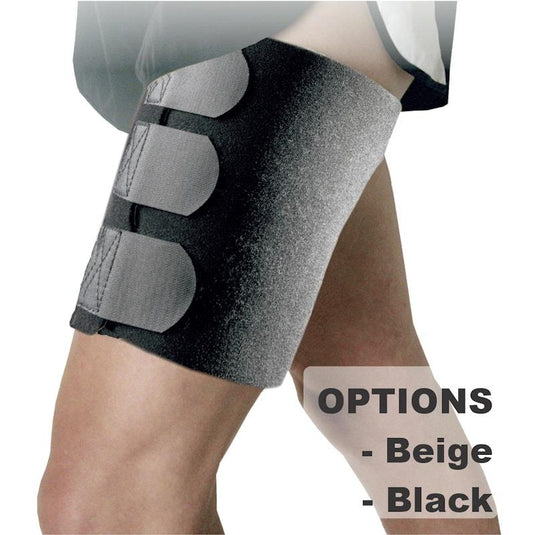 BodyAssist One Size Thermal Thigh Wrap Black One Size