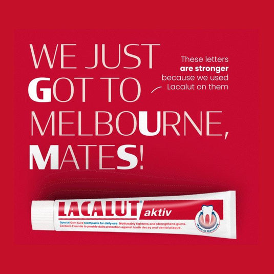 Lacalut Activ, German Gum Repair, Anti-Gingivitis Toothpaste - 3 Tubes x 75ml Pack