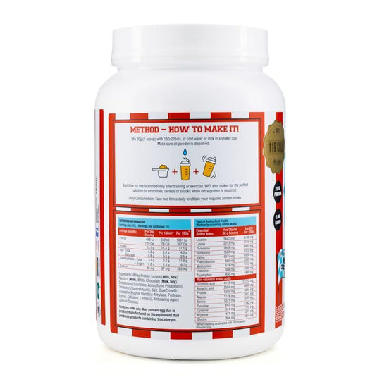 Adonis Gear Whey Protein Isolate (100% WPI) - Vanilla Ice Cream - 900g 30Serves