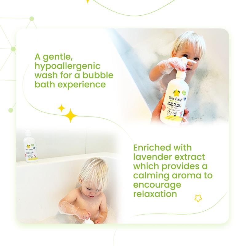 Load image into Gallery viewer, Little Etoile Head to Toe Bubbly Wash for Delicate Skin (0+ Months) 250ml
