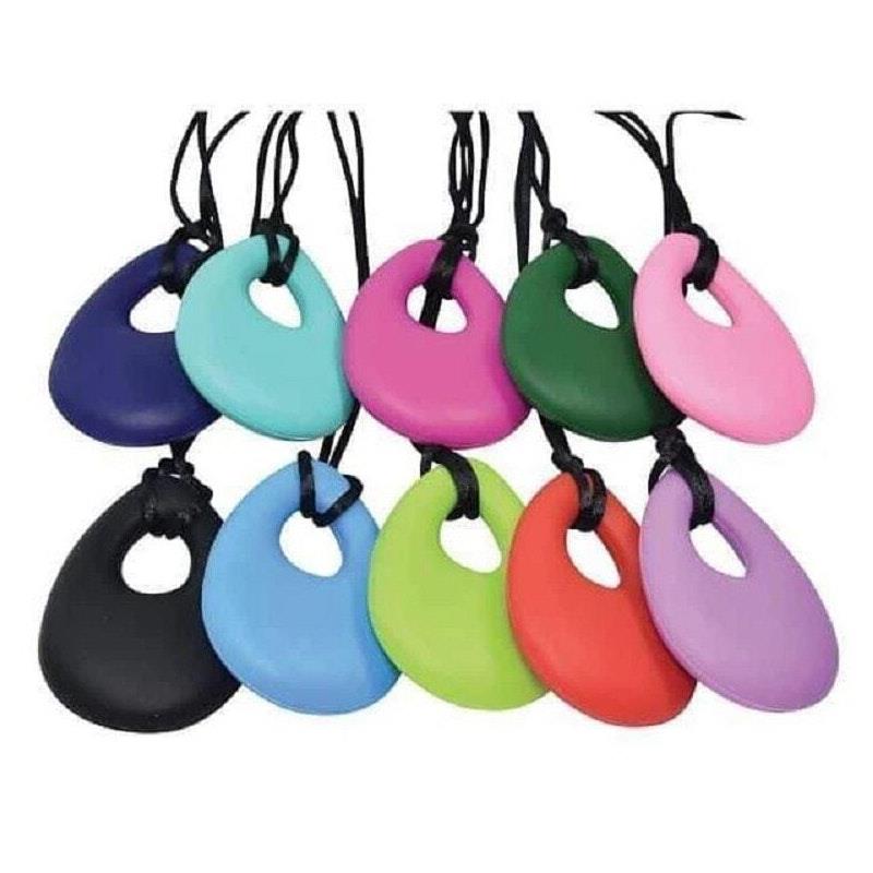 Load image into Gallery viewer, Sensory Safari Sensory Necklace Tear Drop Light Teal Green
